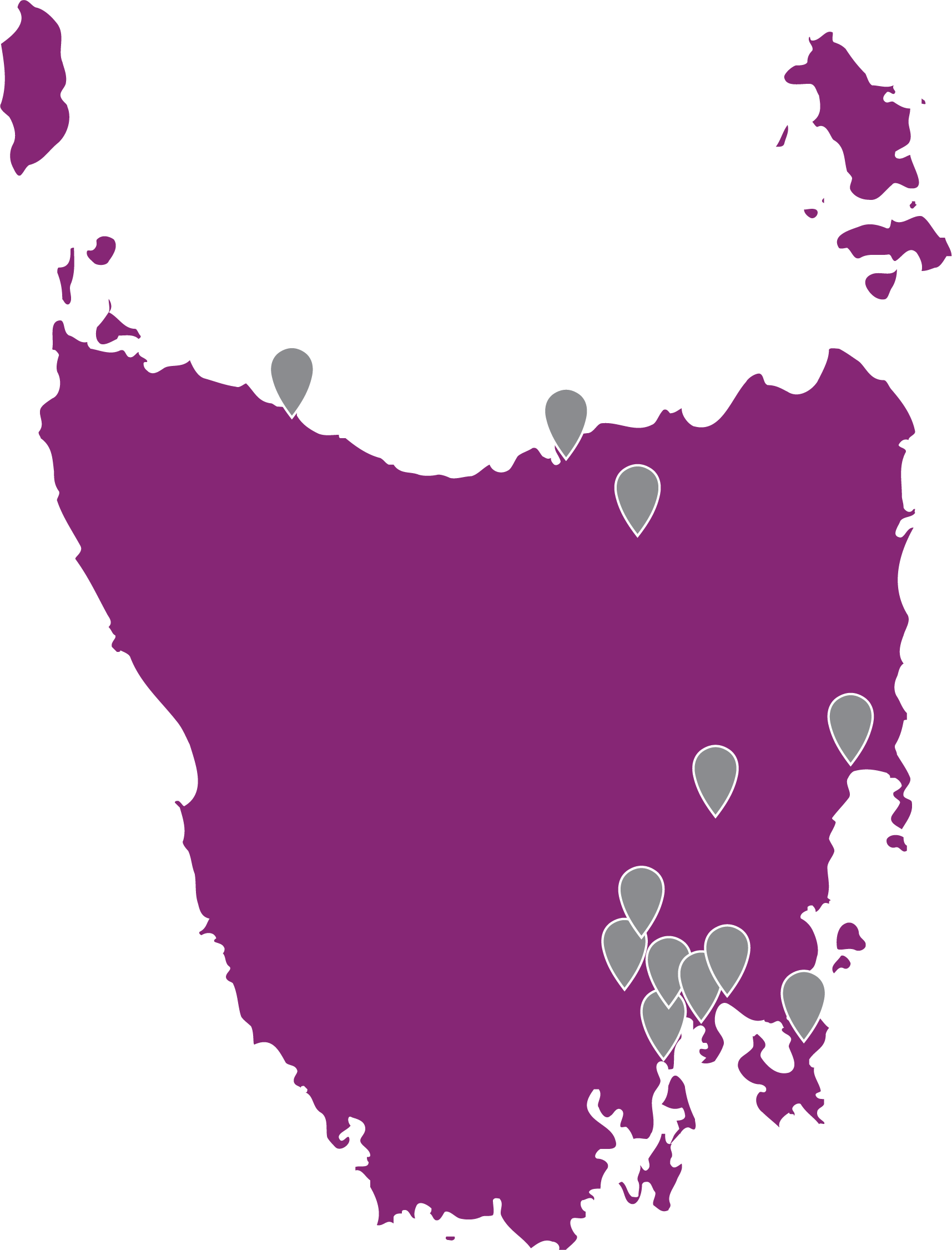 Lady Gowrie Tasmania Map